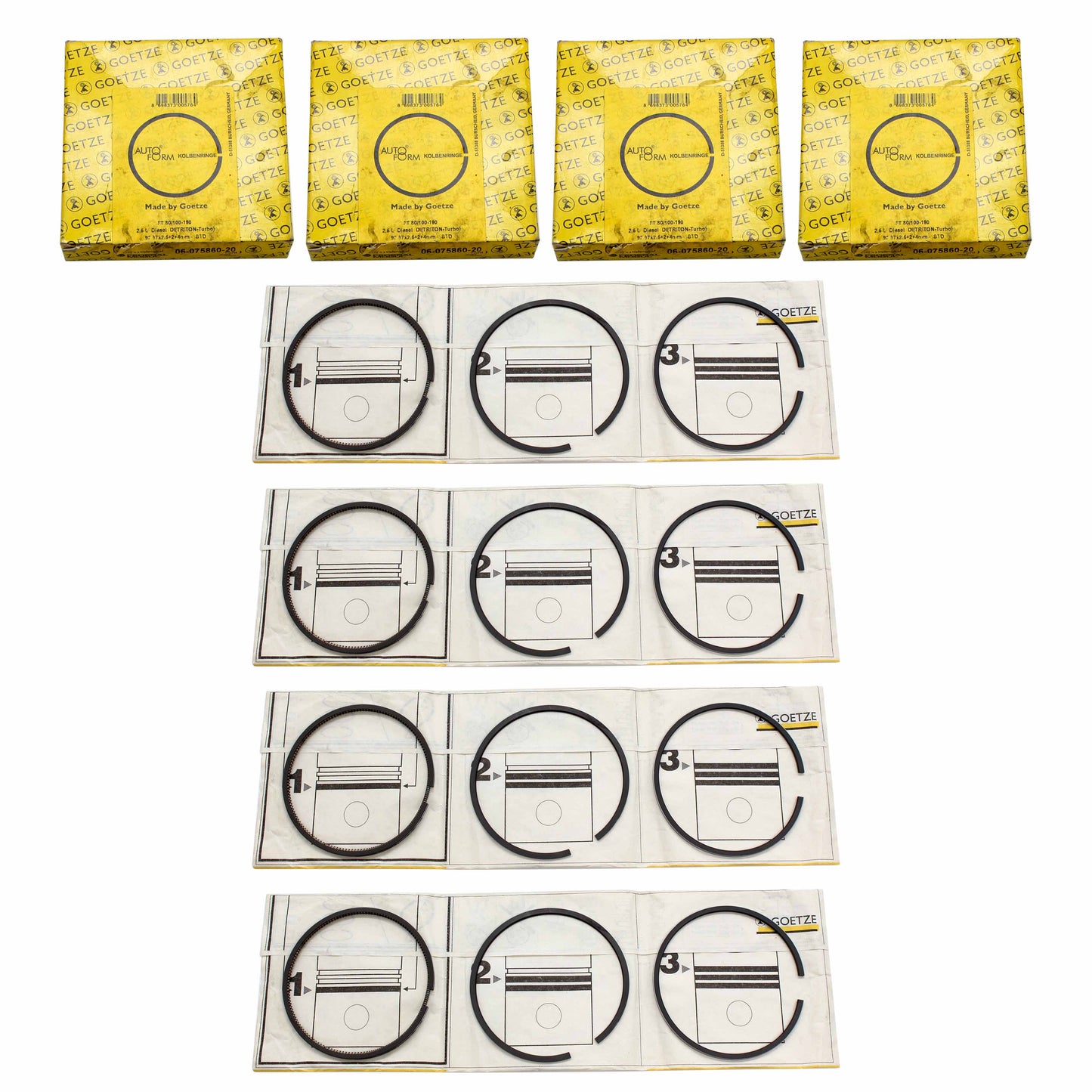 607586020G, 06-075860-20, YEN-9426-STD, 01482N0, 607586020, 2232100, 02-2321-00, 1655990, 894F6148AA, 974F6148AA, ford, transit, transit dizel piston segmanı, transit dizel piston sekmanı, ford transit 2.5 dizel segman, ford transit 2 5 dizel piston segman takımı