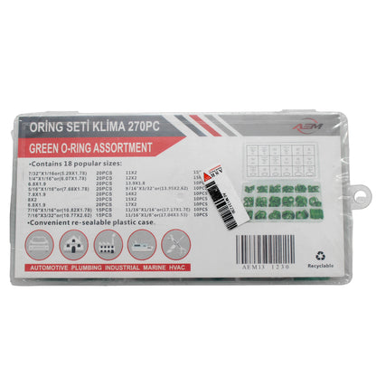 R134a Klima Gazı Uyumlu Sızdırmazlık Oring Seti