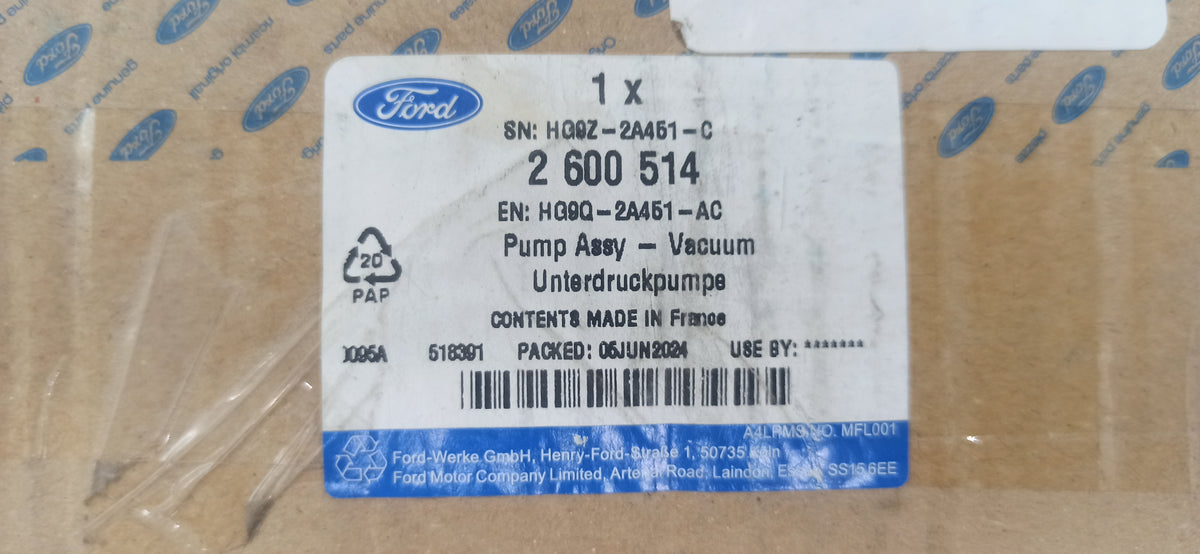 FORD ORJİNAL VAKUM POMPASI HG9Z2A451C