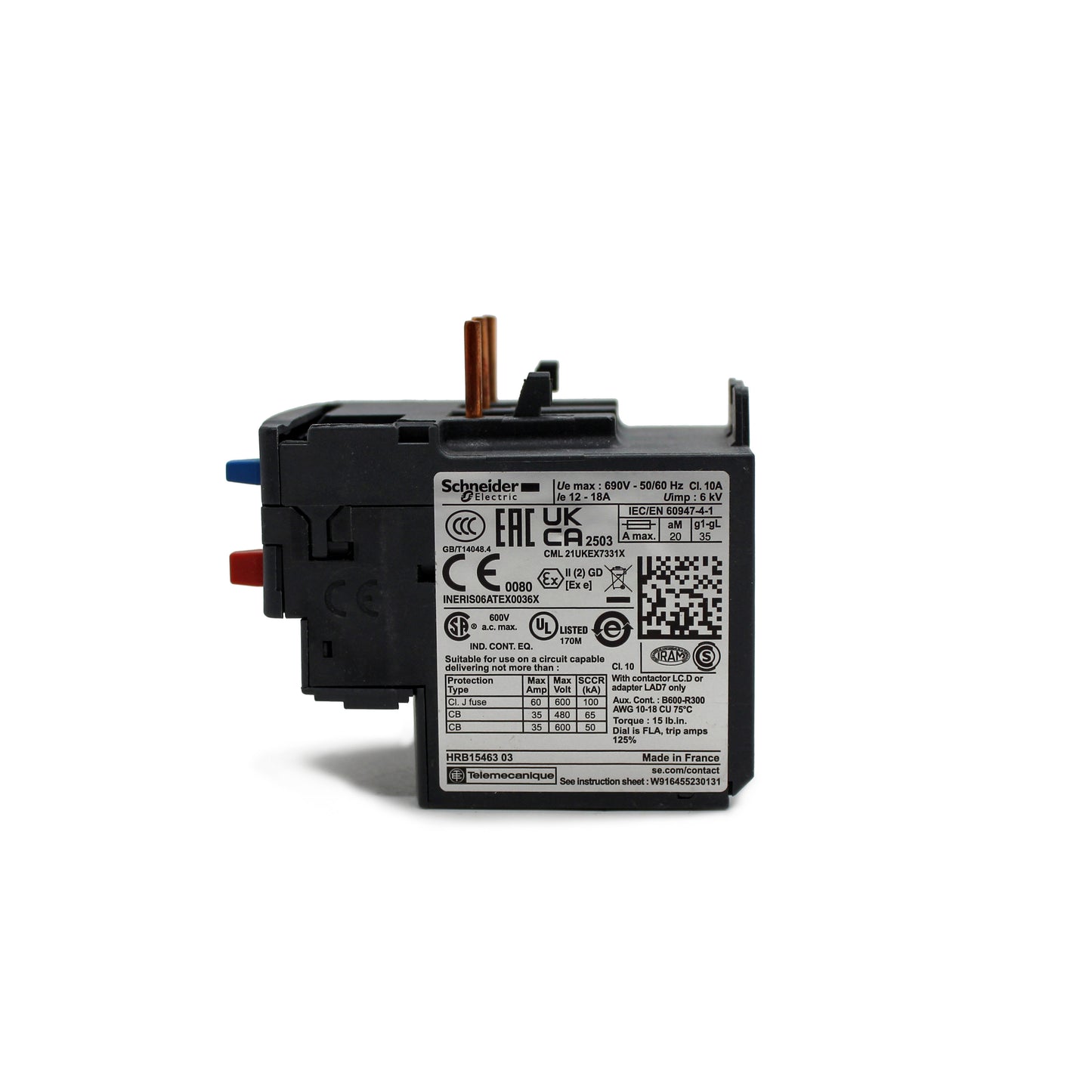 Schneider Lrd21, motor koruma rölesi, termik röle