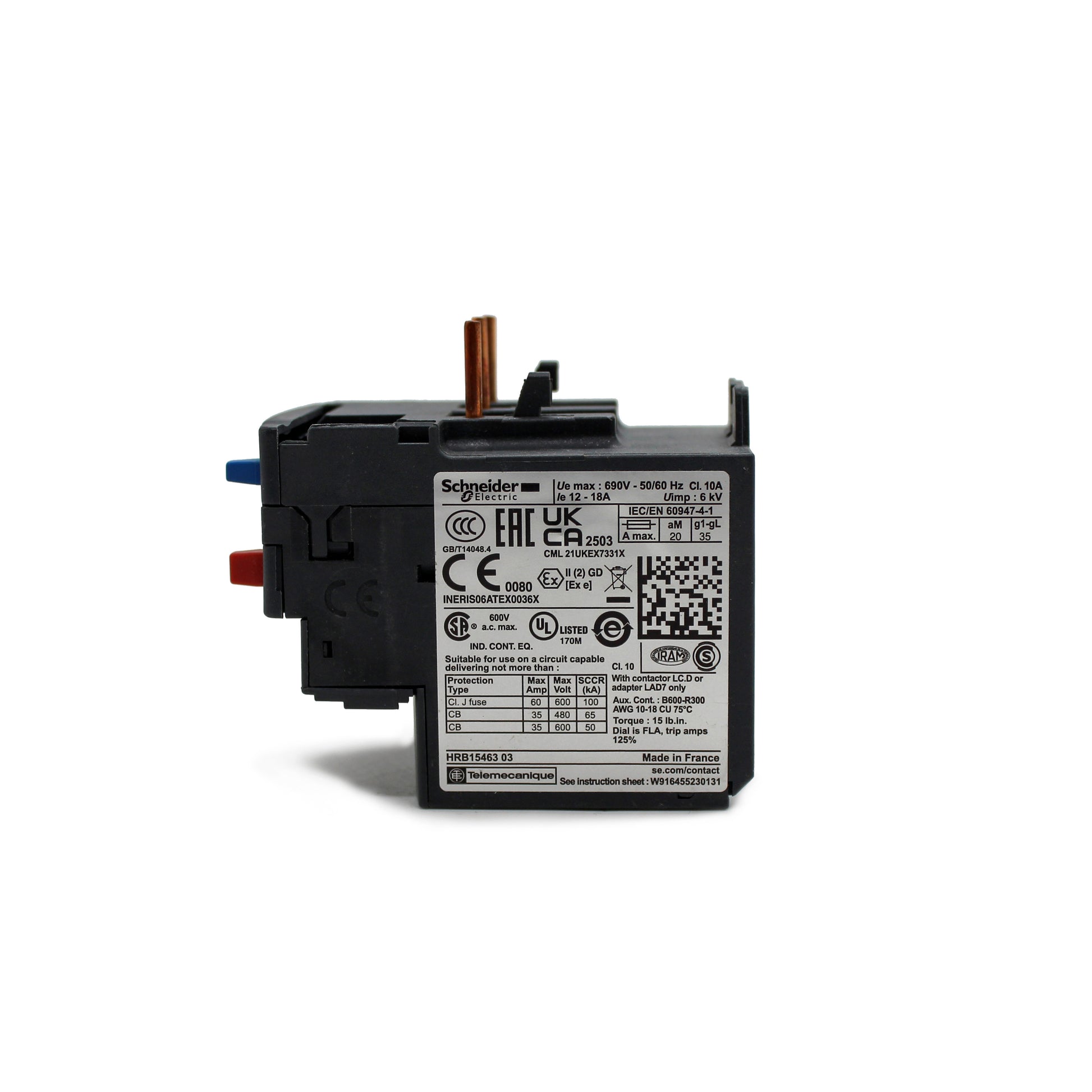 Schneider Lrd21, motor koruma rölesi, termik röle
